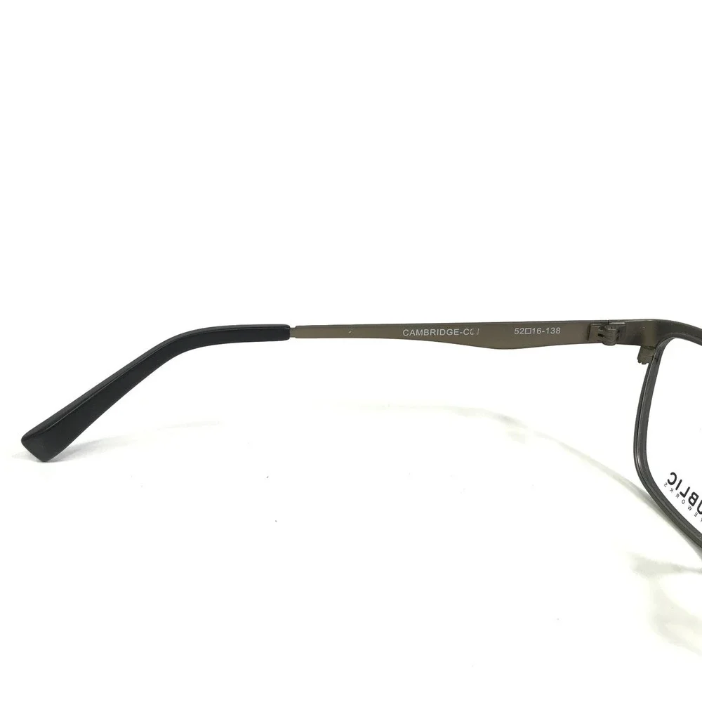 Public Eyeworks Eyeglasses Frames CAMBRIDGE-C01 Black Square Cat Eye 52-16-138